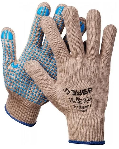 Перчатки акриловые, покрытие точка ПВХ, утеплённые, 10 класс, L-XL Енисей ЗУБР PROF 11463-XL - фото