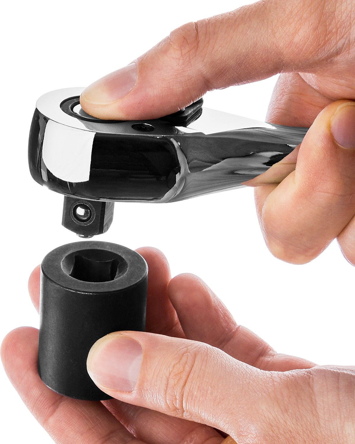 Рукоятка трещоточная цельнометаллическая 1/2", 72 зубца Kraftool 27793-1/2_z02 - фото