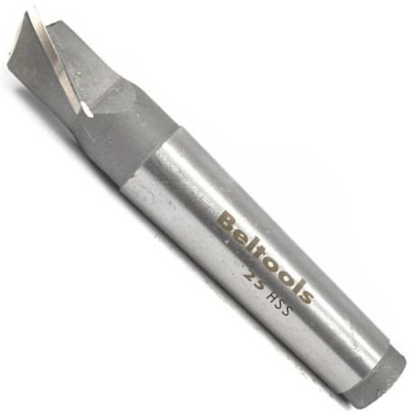 Фреза шпоночная спиральная 40х163/38 мм HSS РИ ri.203.225, конический хвостовик - фото