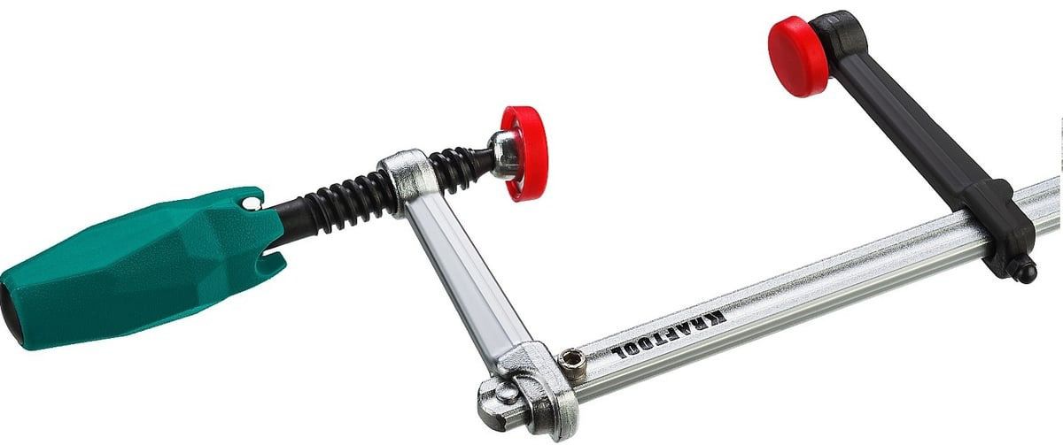 Струбцина универсальная UF-400/8, 80х400 мм, тип F, Kraftool 32018-080-400 - фото