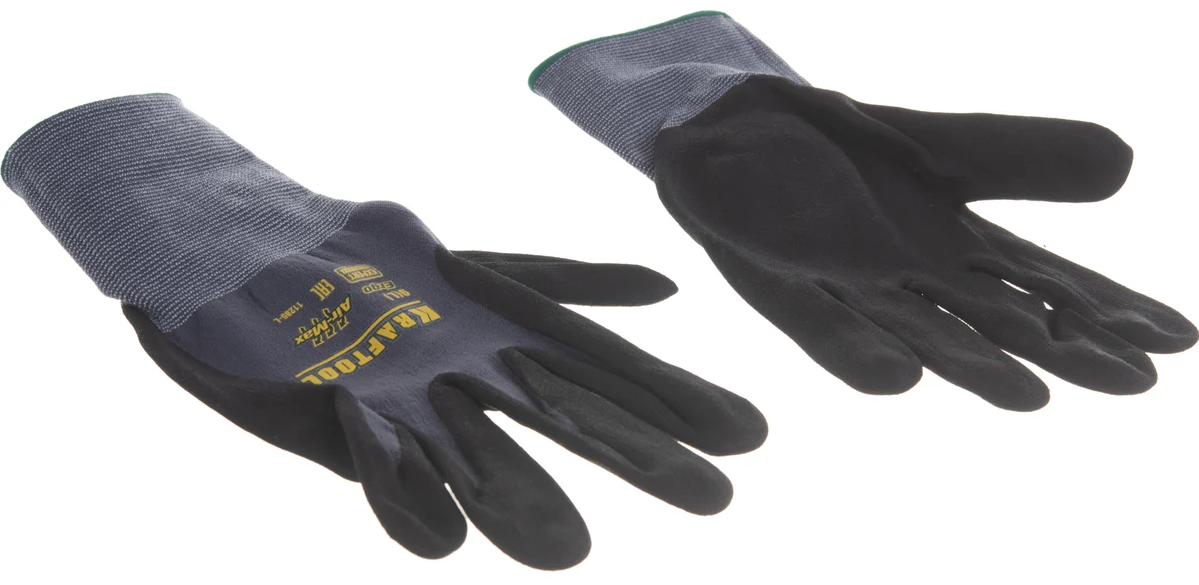 Перчатки нейлоновые для точных работ, вспененное нитриловое покрытие, 15 класс Precision Kraftool - фото