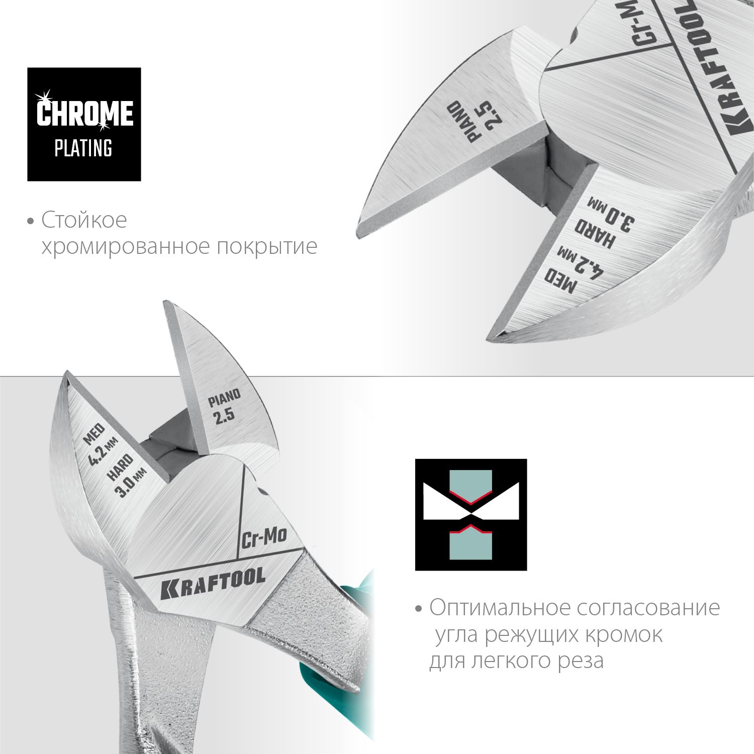 Бокорезы усиленные 200 мм с эксцентриковым шарниром Kraftool 22011-5-20 - фото