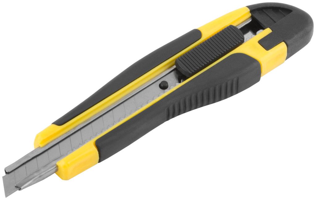 Нож технический с автофиксатором 9 мм FIT 10212 - фото