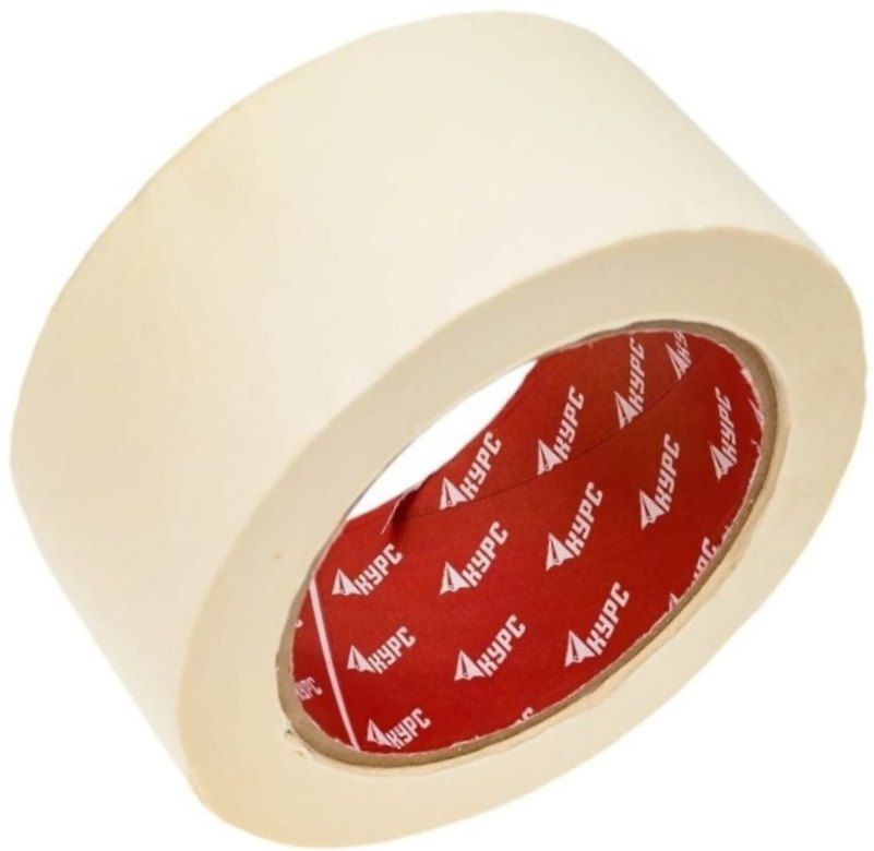 Лента клейкая малярная крепированная КУРС - фото