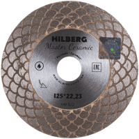 Диск алмазный отрезной 125х22,23 мм Hilberg Master Ceramic HM522 Диск алмазный отрезной 125х22,23 мм Hilberg Master Ceramic HM522