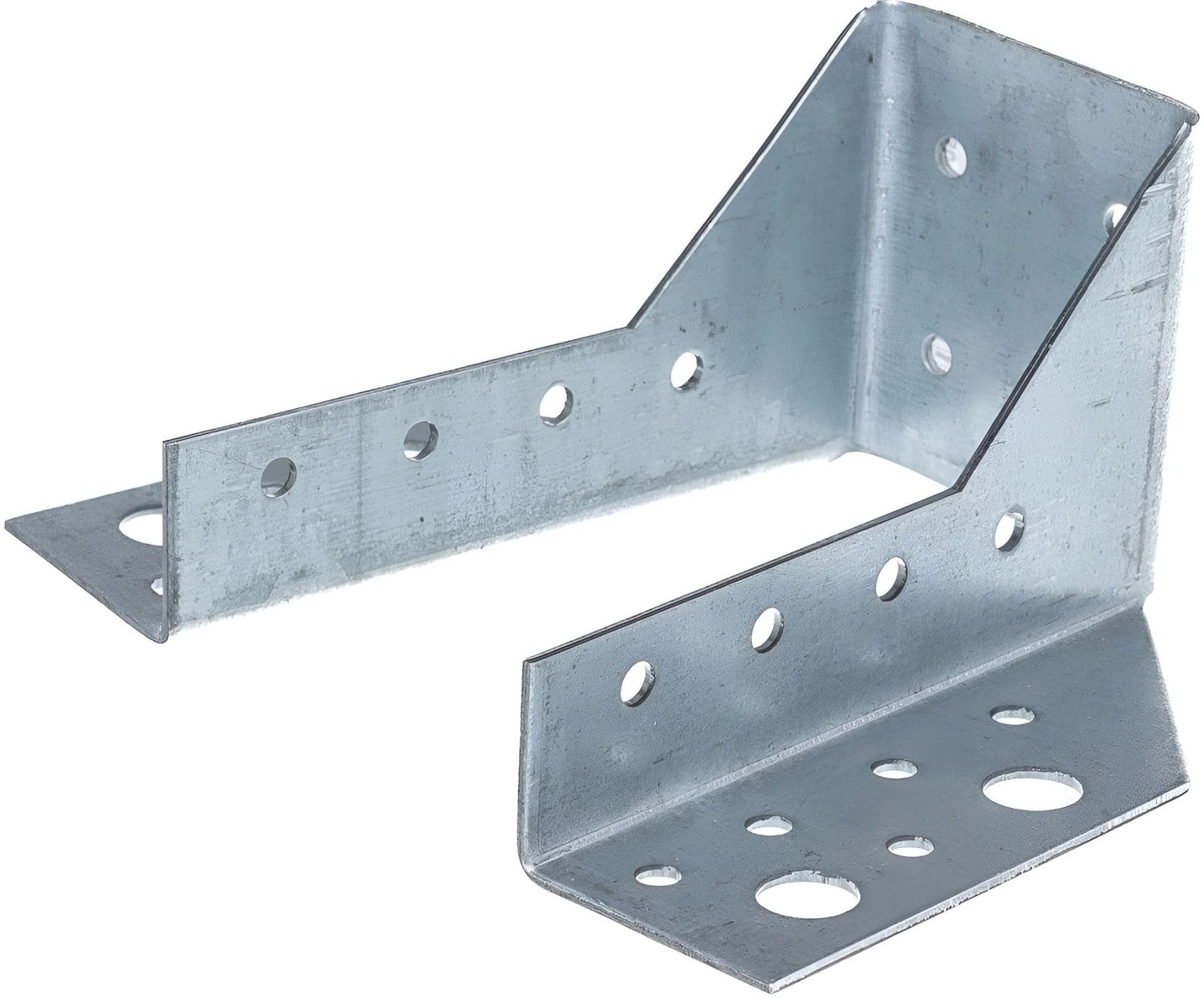 Открытая опора бруса 40х145х60х2 OBR R СПК, оцинкованная сталь - фото