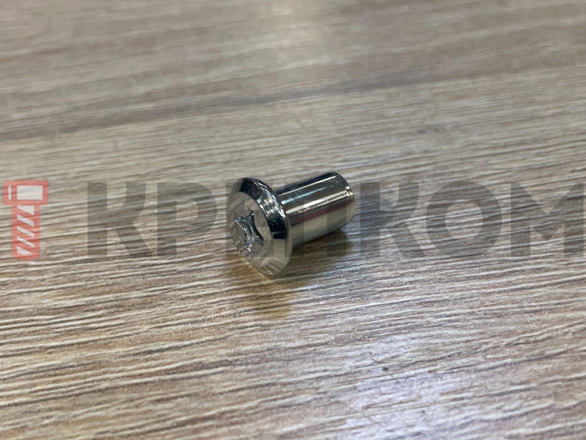 Гайка Эриксона с плоской головкой M6x12x13 мм PH2, оцинкованная сталь - фото