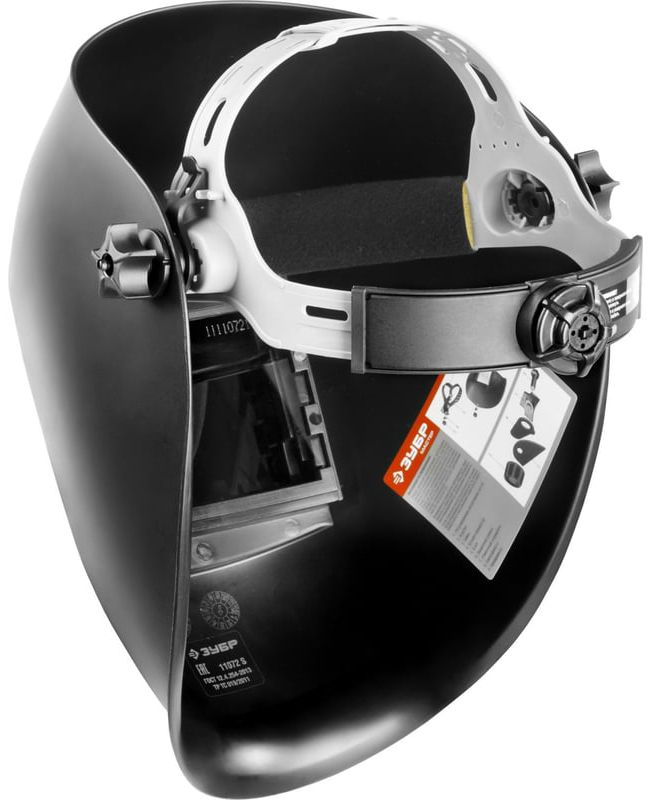 Маска сварщика, откидной блок со стеклянным светофильтром МСО-11 ЗУБР 11072 - фото