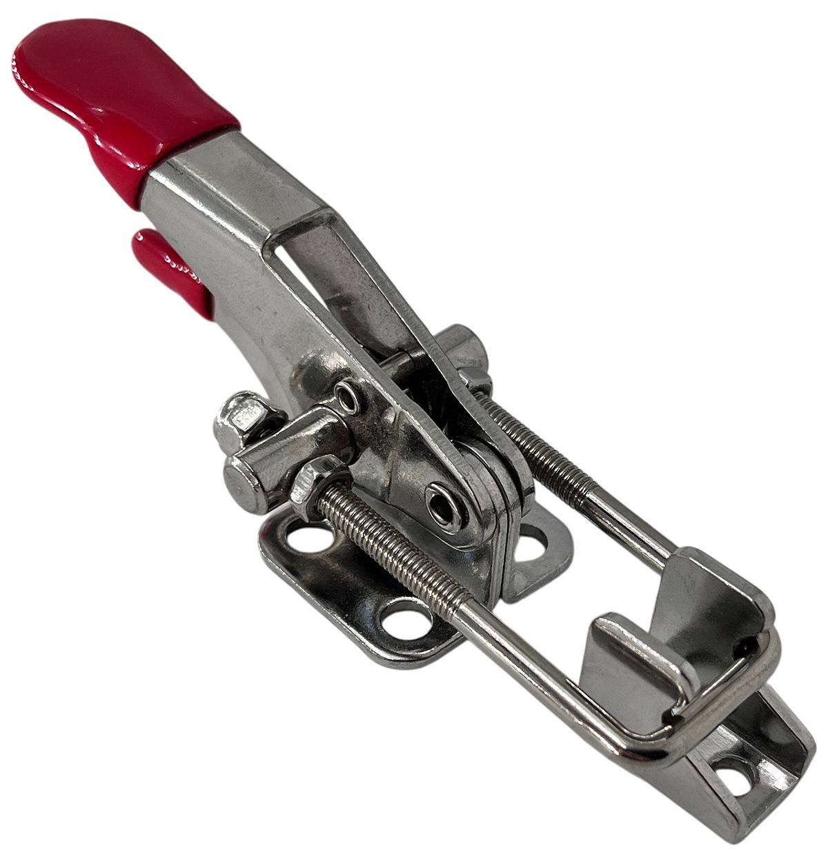 Замок регулируемый натяжной (бугельный) L=15-25 мм, нагрузка 102 кг, 51234C, нержавеющая сталь А2, 50 шт - фото