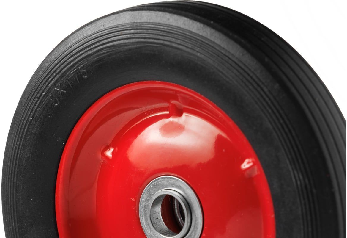 Колесо литое резиновое с несимметричной ступицей 200 мм SR1500 - фото