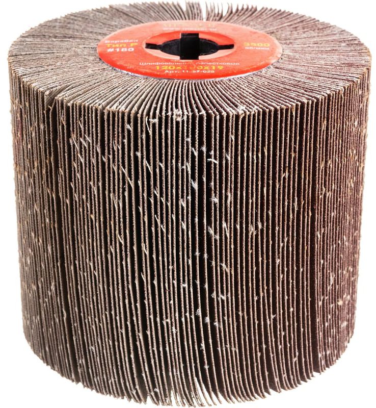 Барабан шлифовальный лепестковый Р60-Р320 посадка 19 мм Messer - фото