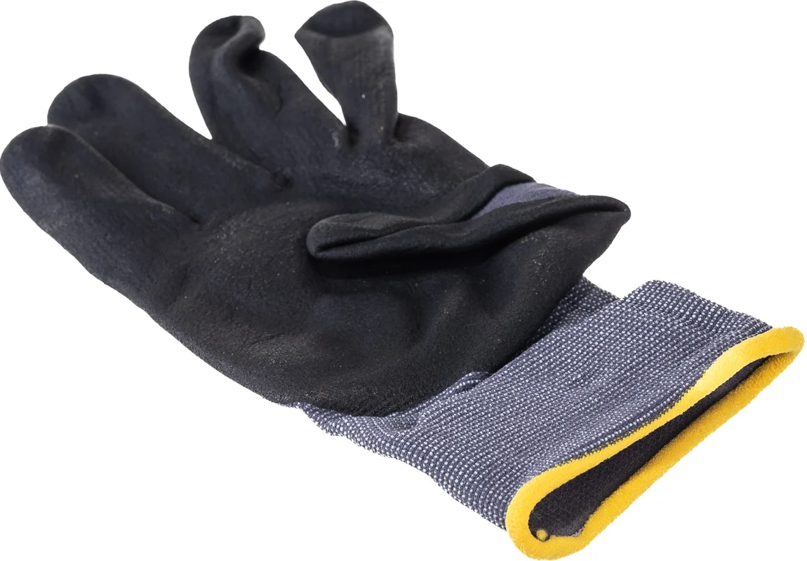 Перчатки нейлоновые для точных работ, вспененное нитриловое покрытие, 15 класс Precision Kraftool - фото