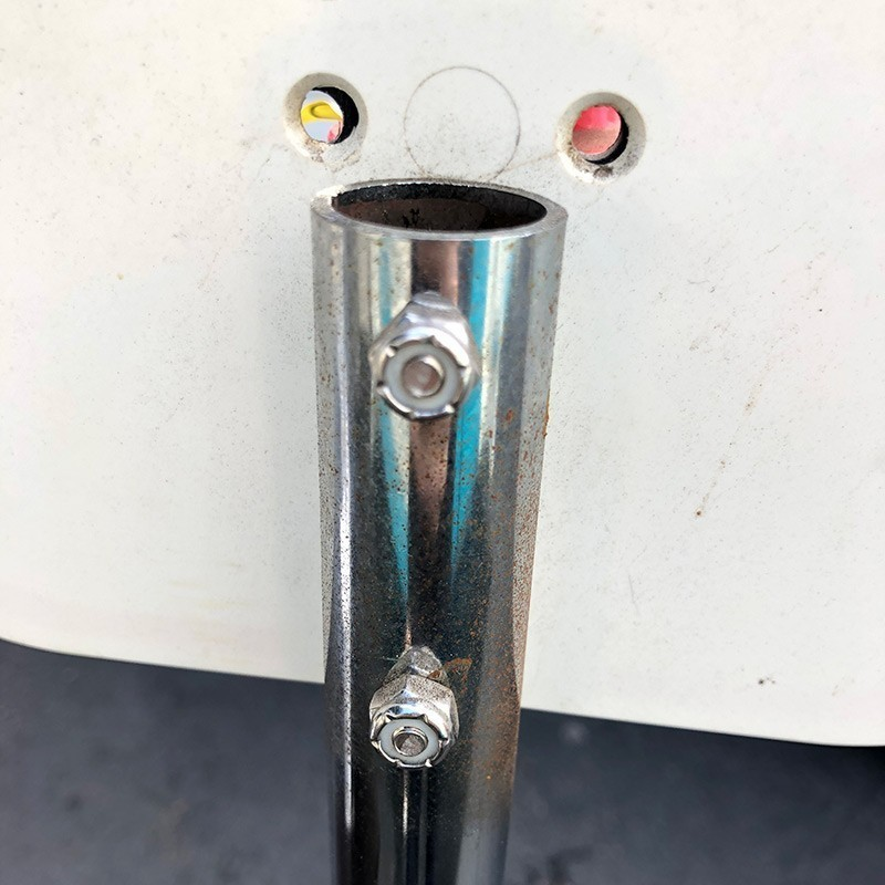 Гайка дюймовая 7/8"-9 UNC с нейлоновой вставкой DIN 985 (NE series), класс прочности 10 (Grade 8), оцинкованная сталь - фото