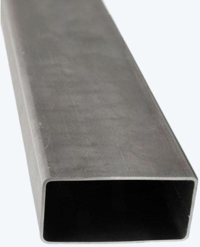 Труба профильная ЭСВ шлифованная 60х40х2 мм длина 1 м, нержавеющая сталь AISI 430 - фото