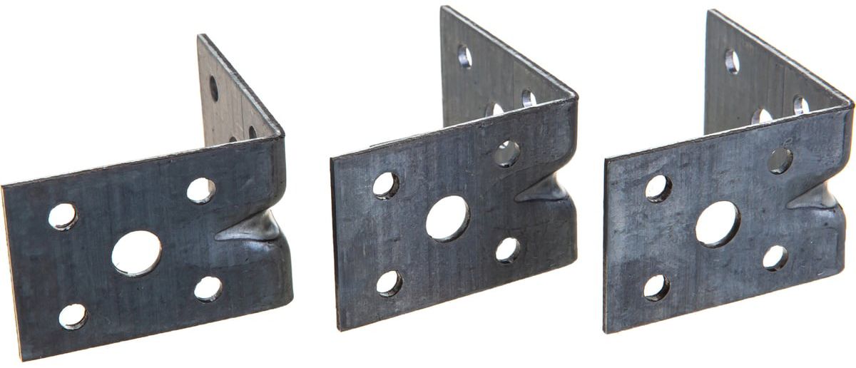 Уголок усиленный 50х50х35х2,0 мм RKPL5 горячий цинк, 20 шт - фото