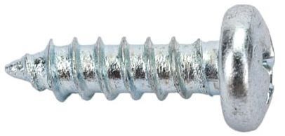 Шуруп полусфера с полной резьбой и острым концом, оцинкованная сталь - фото