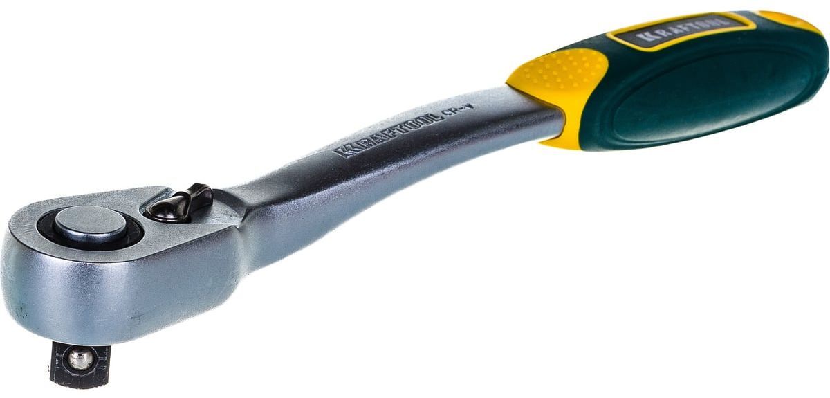 Рукоятка трещоточная изогнутая 1/2", 72 зубца Kraftool Pro 27795-1/2_z02 - фото