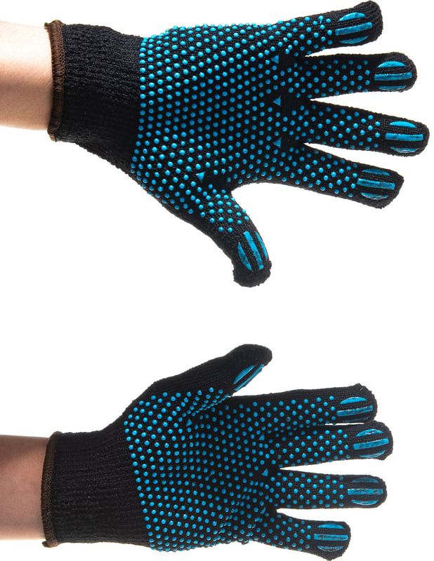 Перчатки трикотажные утепленные L-XL покрытие точка ПВХ Мастер ЗУБР 11462-XL - фото