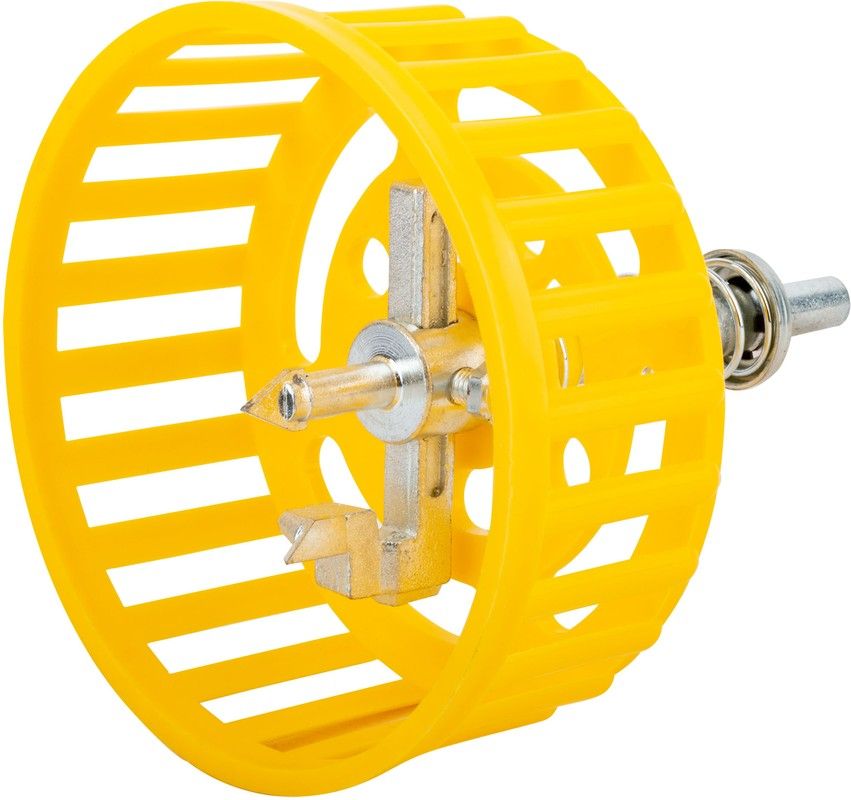 Сверло регулируемое по кафелю "Балеринка" с защитной решёткой и твердосплавной вставкой 20 - 90 мм ц/х Курс 16538 - фото