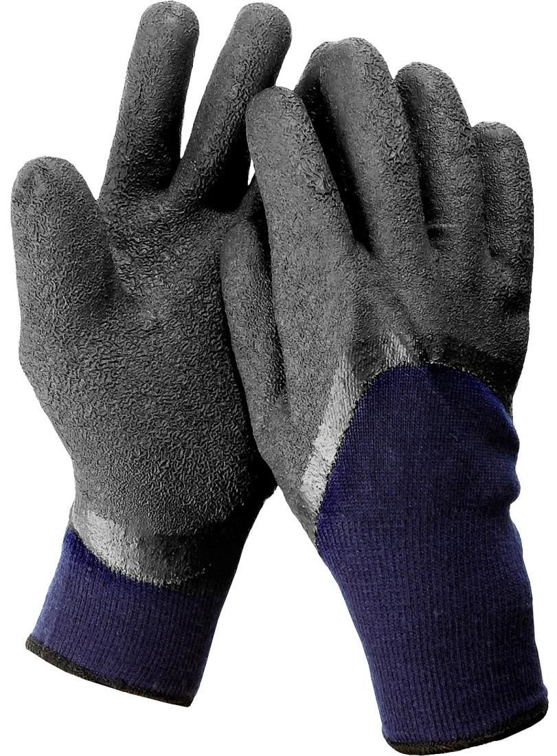 Перчатки акриловые, полный латексный облив, двухслойные, утеплённые L-XL Сибирь ЗУБР 11466-XL - фото