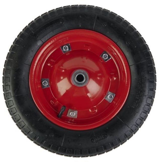 Колесо пневматическое с симметричной ступицей резиновое 360 мм PR 2400-16-1 - фото