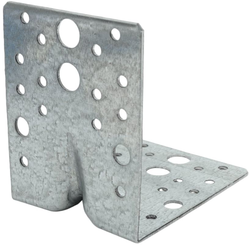 Уголок усиленный 100х100х80х2,0 мм RKPL14 горячий цинк, 20 шт - фото