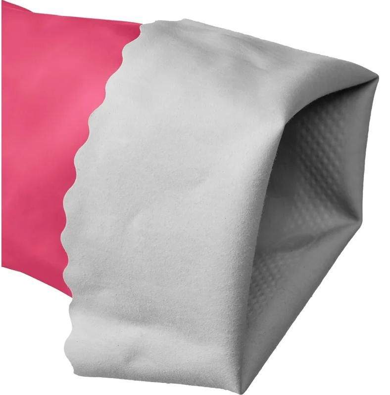 Перчатки латексные с х/б напылением, рифлёные M(8) ЗУБР 11250-M_z01 - фото