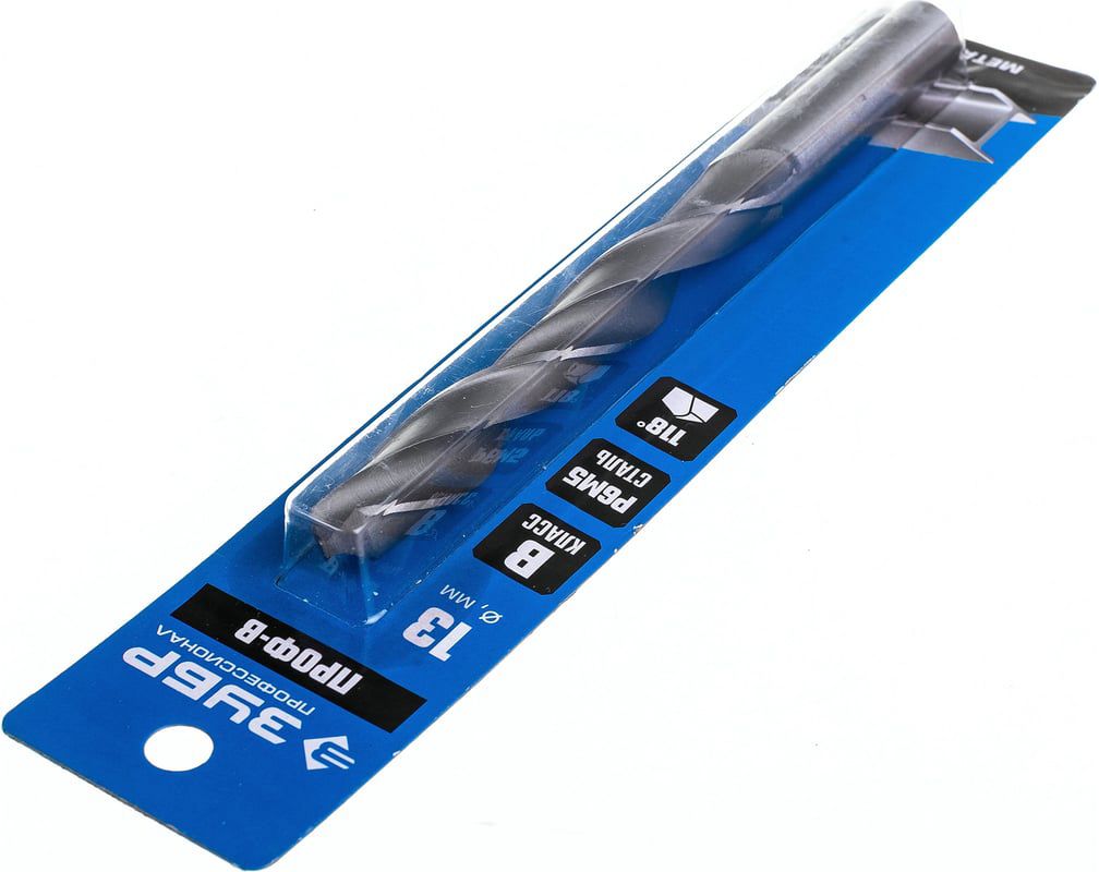 Сверло по металлу класс B сталь Р6М5 Профессионал ЗУБР - фото