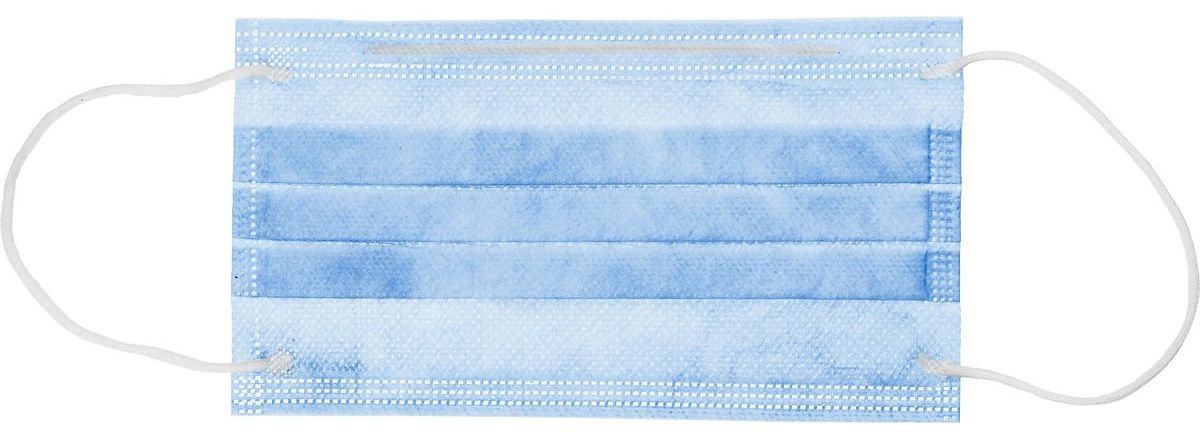 Маска защитная техническая, гипоаллергенная трехслойная ЗУБР 11107-H5, 5 шт - фото