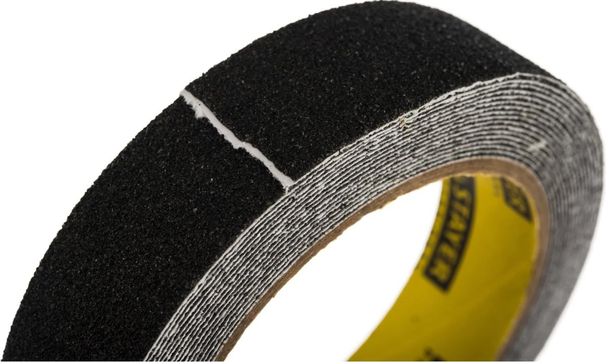 Лента клейкая противоскользящая 25 мм 5 м Stayer ProTape 12270-25-05, чёрная - фото