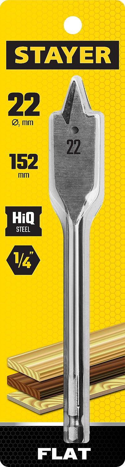 Сверло по дереву перовое Flat Stayer - фото