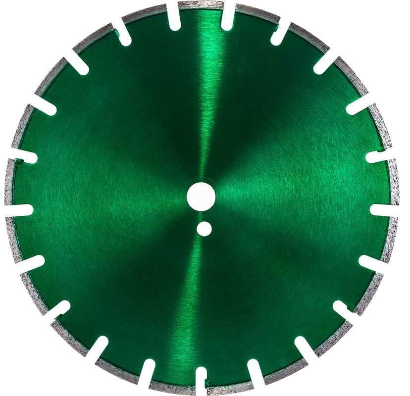 Диск алмазный сегментный для асфальта, свежевого бетона и кипича 350 мм, Messer-DIY 01.350.534 - фото
