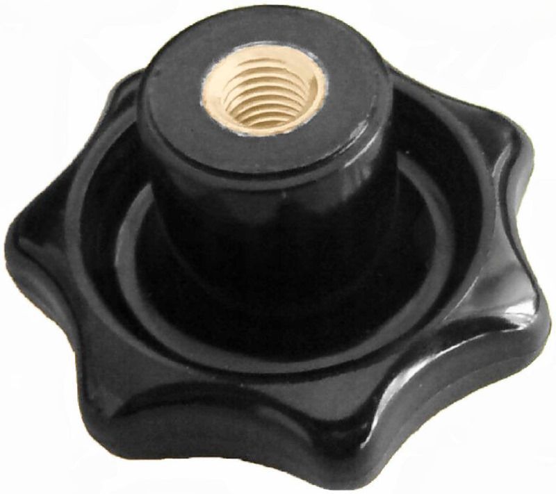 Ручка лепестковая с латунной втулкой DIN 6336 K-Ms, пластик - фото