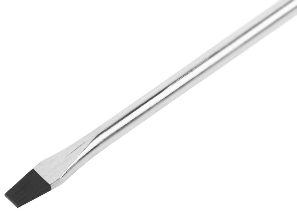 Отвертка с прорезиненной ручкой SLх75 мм FIT Универсал 55132, хромованадиевая сталь - фото