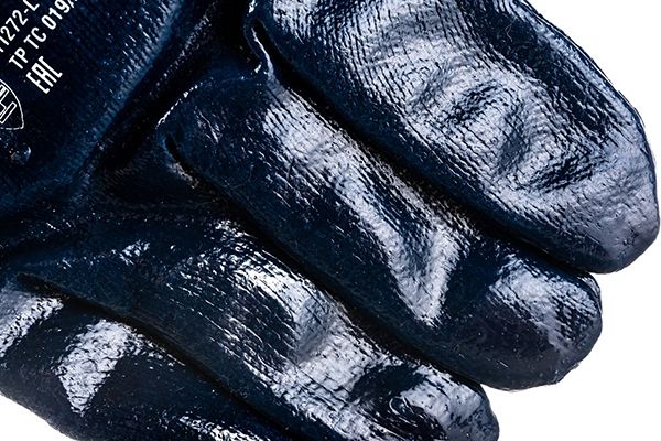 Перчатки с манжетой L (9) маслобензостойкие с нитриловым покрытием Hard ЗУБР 11272-L - нитриловый облив Перчатки с манжетой L (9) маслобензостойкие с нитриловым покрытием Hard ЗУБР 11272-L - нитриловый облив