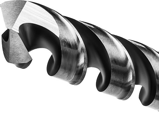 Сверло по металлу спиральное HSS-G Professional Kraftool - рабочая часть Сверло по металлу спиральное HSS-G Professional Kraftool - рабочая часть