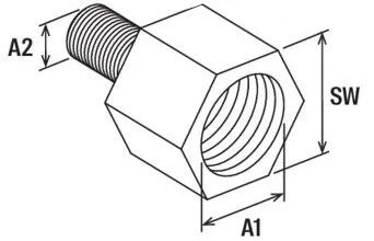Штуцер-переходник - схема Штуцер-переходник - схема