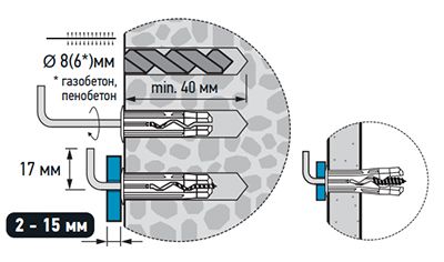 Крепление для зеркала с подсветкой Европартнер KM 0236 11 - монтаж Крепление для зеркала с подсветкой Европартнер KM 0236 11 - монтаж