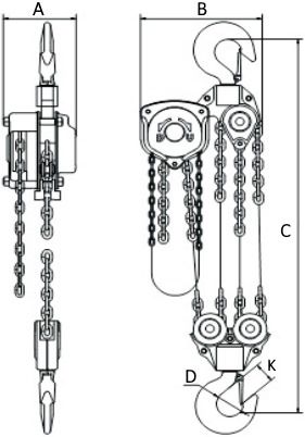 Таль шестеренная Saizen HSZ-622A - схема Таль шестеренная Saizen HSZ-622A - схема