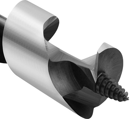 Сверло по дереву винтовое (Левиса) Vertextools, шестигранный хвостовик - схема Сверло по дереву винтовое (Левиса) Vertextools, шестигранный хвостовик - схема