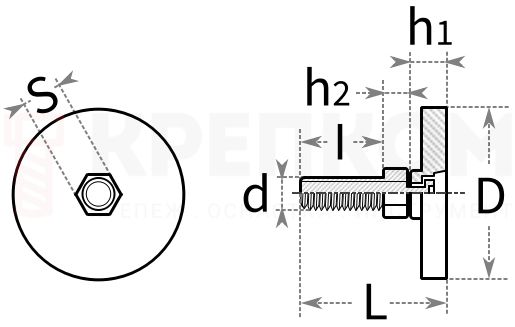 Регулируемая опора - схема Регулируемая опора - схема