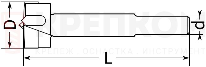 Сверло по дереву Форстнера Stayer - схема Сверло по дереву Форстнера Stayer - схема