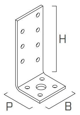 Уголок ассиметричный 35х90х40х3 мм WZU Holz Technic Уголок ассиметричный 35х90х40х3 мм WZU Holz Technic - схема, чертеж