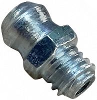 Пресс-масленка прямая М6 (КГ1/6") под ключ 6 мм, оцинкованная сталь Пресс-масленка прямая М6 (КГ1/6") под ключ 6 мм, оцинкованная сталь