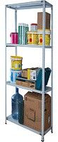 Стеллаж металлический до 100 кг, 4 полки Металл-завод СТФ 1244-2,0 2000х1200х400 мм Стеллаж металлический до 100 кг, 4 полки Металл-завод СТФ 1244-2,0 2000х1200х400 мм