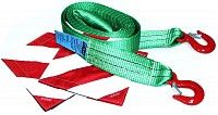 Буксировочный ремень Tplus на 6 т, 4 метра (крюк-крюк) с флажками Буксировочный ремень Tplus на 6 т, 4 метра (крюк-крюк) с флажками