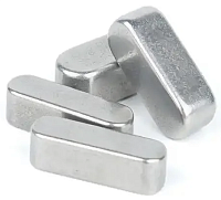 Шпонка 4х4х10 DIN 6885 форма А, нержавеющая сталь А5 Шпонка 4х4х10 DIN 6885 форма А, нержавеющая сталь А5