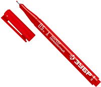 Маркер перманентный водостойкий 0,5 мм красный ЗУБР МП-50, 06321-3 Маркер перманентный водостойкий 0,5 мм красный ЗУБР МП-50, 06321-3