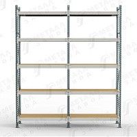 Стеллаж металлический 3000/1200/800 мм, Металл-завод SGR-V-ДСП 1285-3.0 ДС, дополнительная секция Стеллаж металлический 3000/1200/800 мм, Металл-завод SGR-V-ДСП 1285-3.0 ДС, дополнительная секция