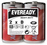 Батарейки Eveready Heavy Duty R20 SW2 Батарейки Eveready Heavy Duty R20 SW2
